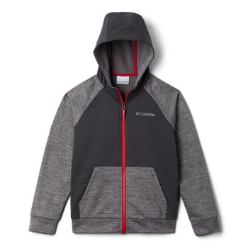 Columbia S’more Adventure Hybrid, Sudaderas Con Capucha Grises Para Niño | 913508-DVA